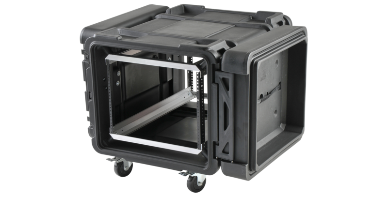 SKB Roto Shockmount Rack 19" 8HE 30" Einbautiefe mit 4 Rollen