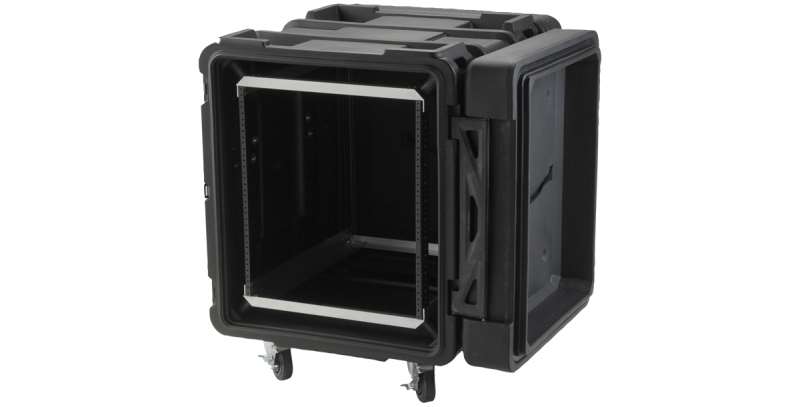 SKB Roto Shockmount Rack 19" 12HE 24" profondeur de montage avec 4 roulettes