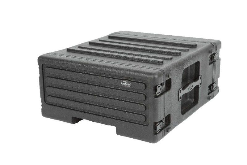 SKB Roto Rack Case 19" 4U 17.75" installation depth with trolley