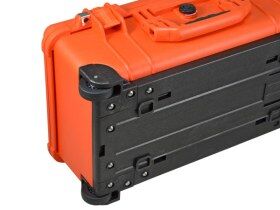 Valigia Peli 1500 Arancione - Schiuma A Cubo Per Fotocamera/Attrezzatura