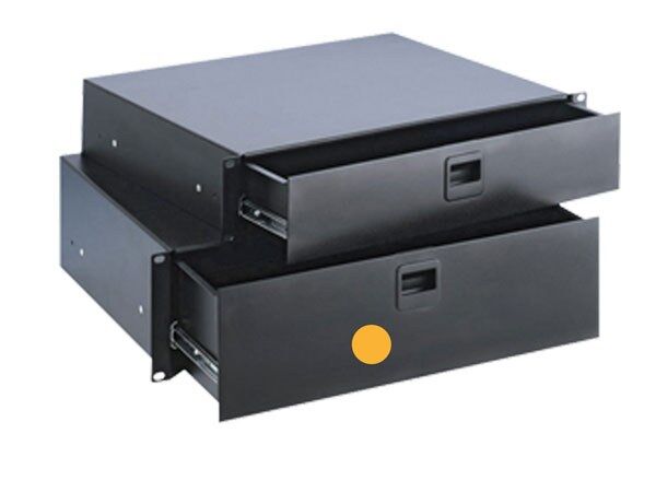 Rack-Schublade 19" 3HE Stahl/1.2mm abschließbar