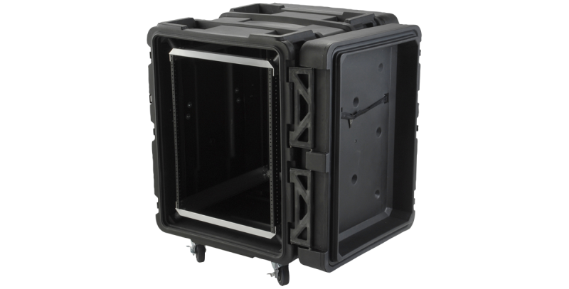 SKB Roto Shockmount Rack 19" 14HE 24" Einbautiefe mit 4 Rollen